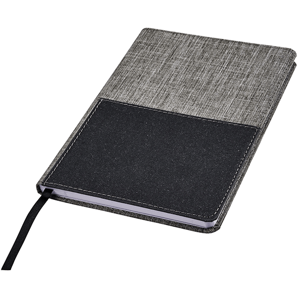 Notebook di riferimento A5 con tasca frontale in Rpte 